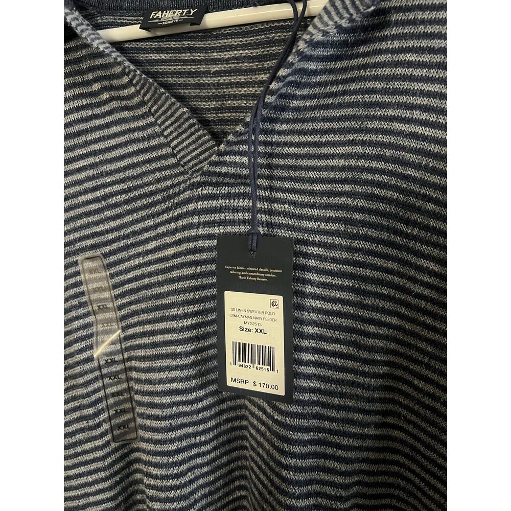 Striped Faherty Polo - Picture 2 of 3